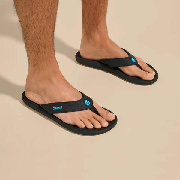 Men's Ki'i Beach Sandal - Lava Rock & Bold Blue