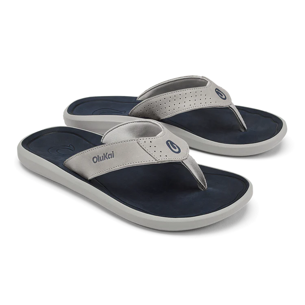 Men's Pili Waterproof Leather Sandal - Ash & Mood Indigo