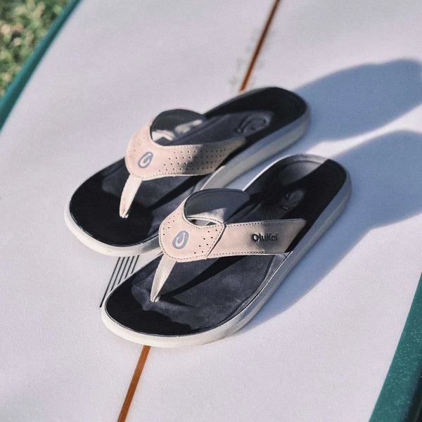 Men's Pili Waterproof Leather Sandal - Ash & Mood Indigo