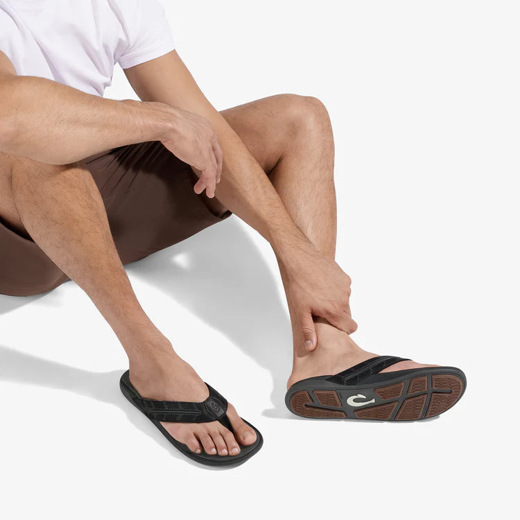 Men's Tuahine Palm Beach Sandal - Lava Rock & Dark Shadow
