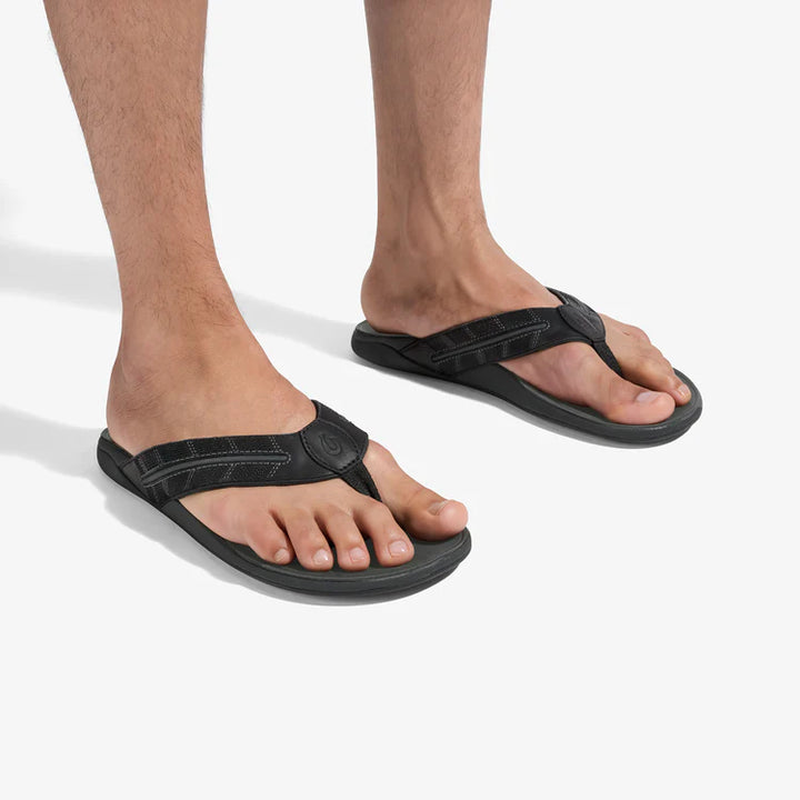 Men's Tuahine Palm Beach Sandal - Lava Rock & Dark Shadow