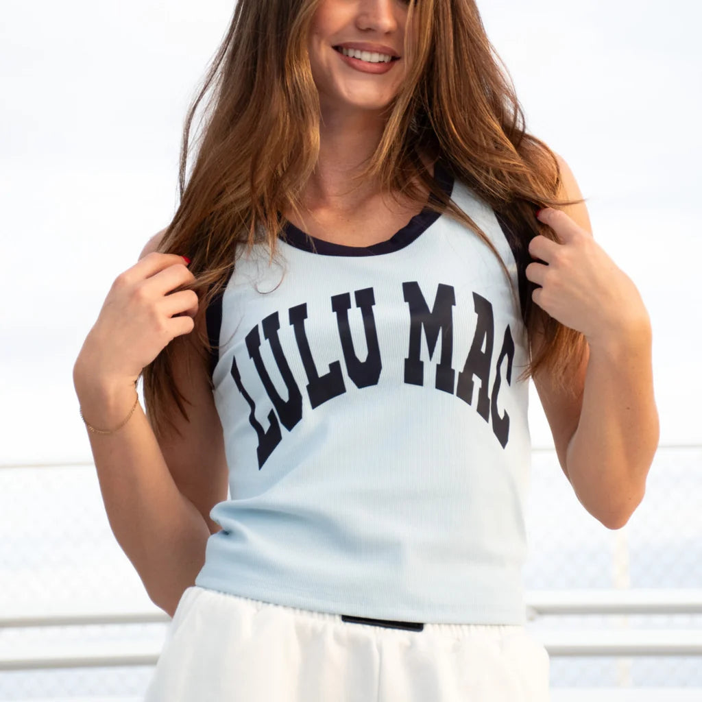 Lulu Mac Tank Light Blue/Navy