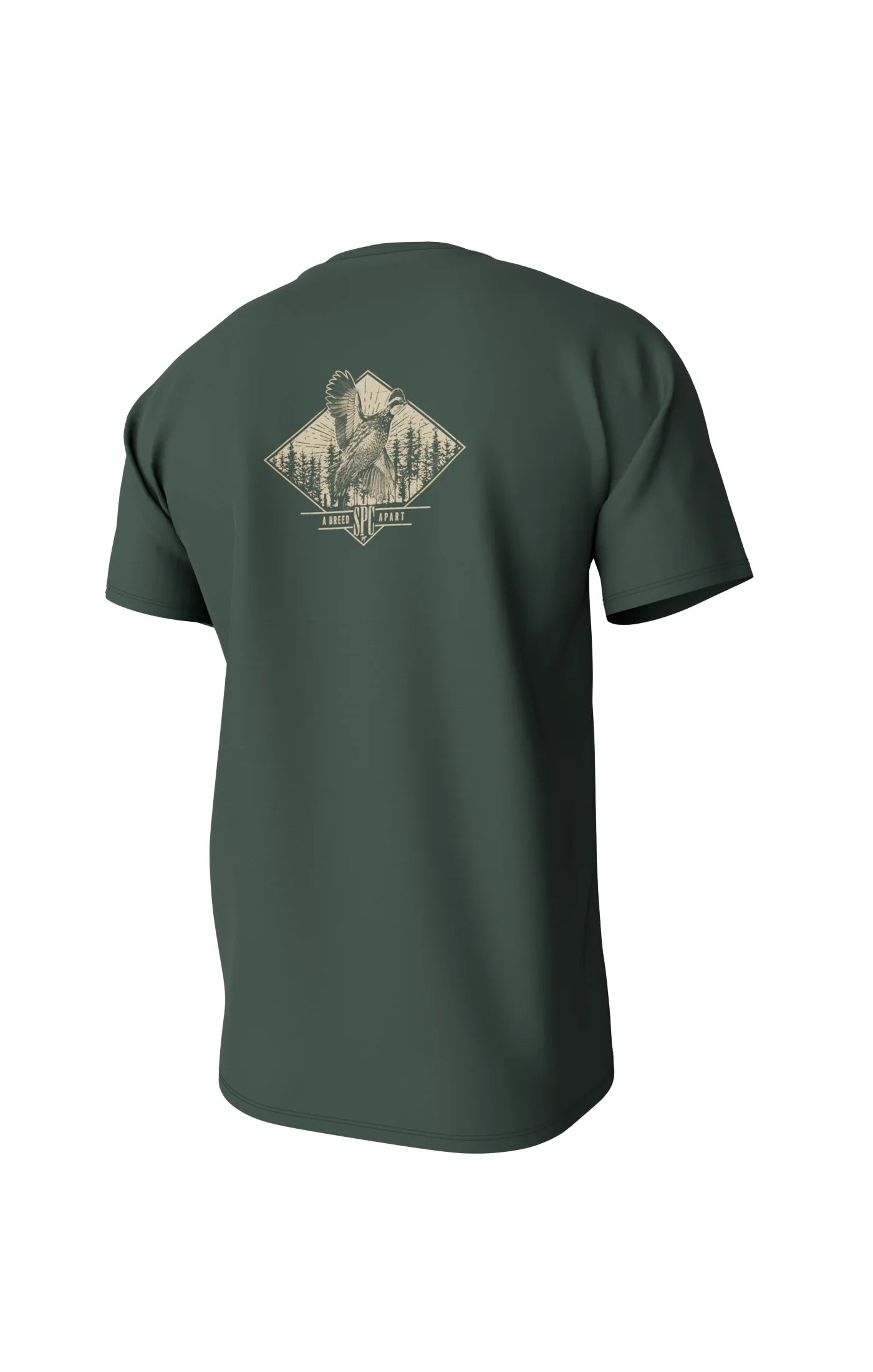 Diamond Quail Short Sleeve Pocket Tee - Duck Green