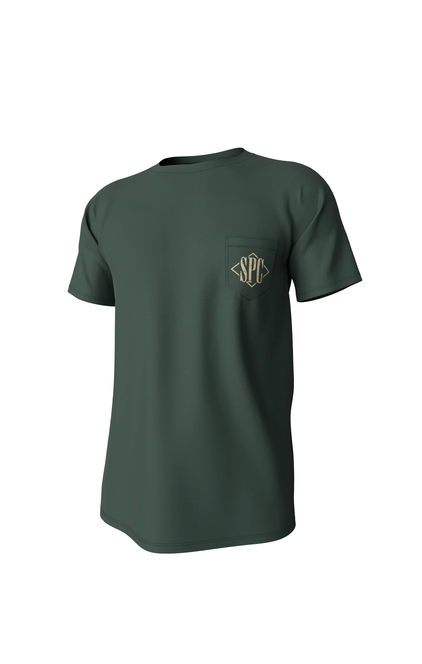 Diamond Quail Short Sleeve Pocket Tee - Duck Green