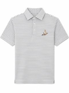 Quail Run Polo - Grey/ White