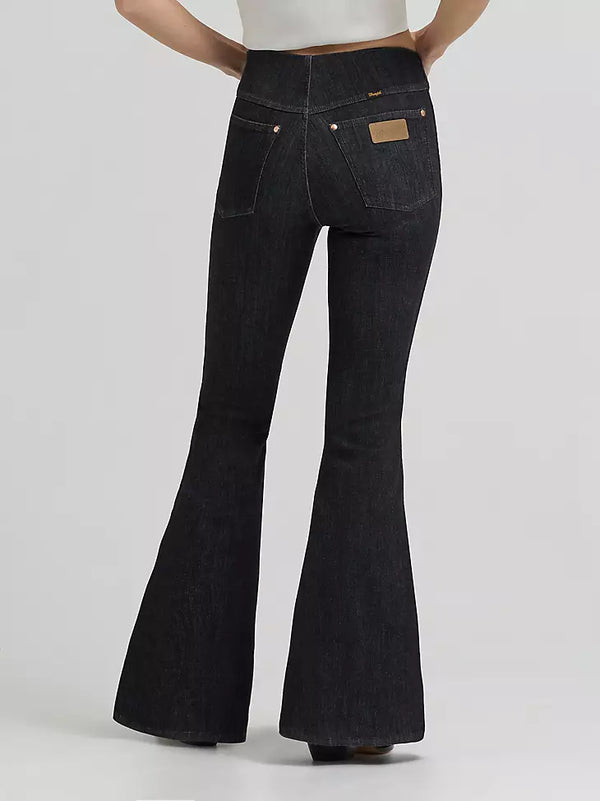 Lainey Wilson X Wrangler Pull-On Bell Bottoms - Washed Black