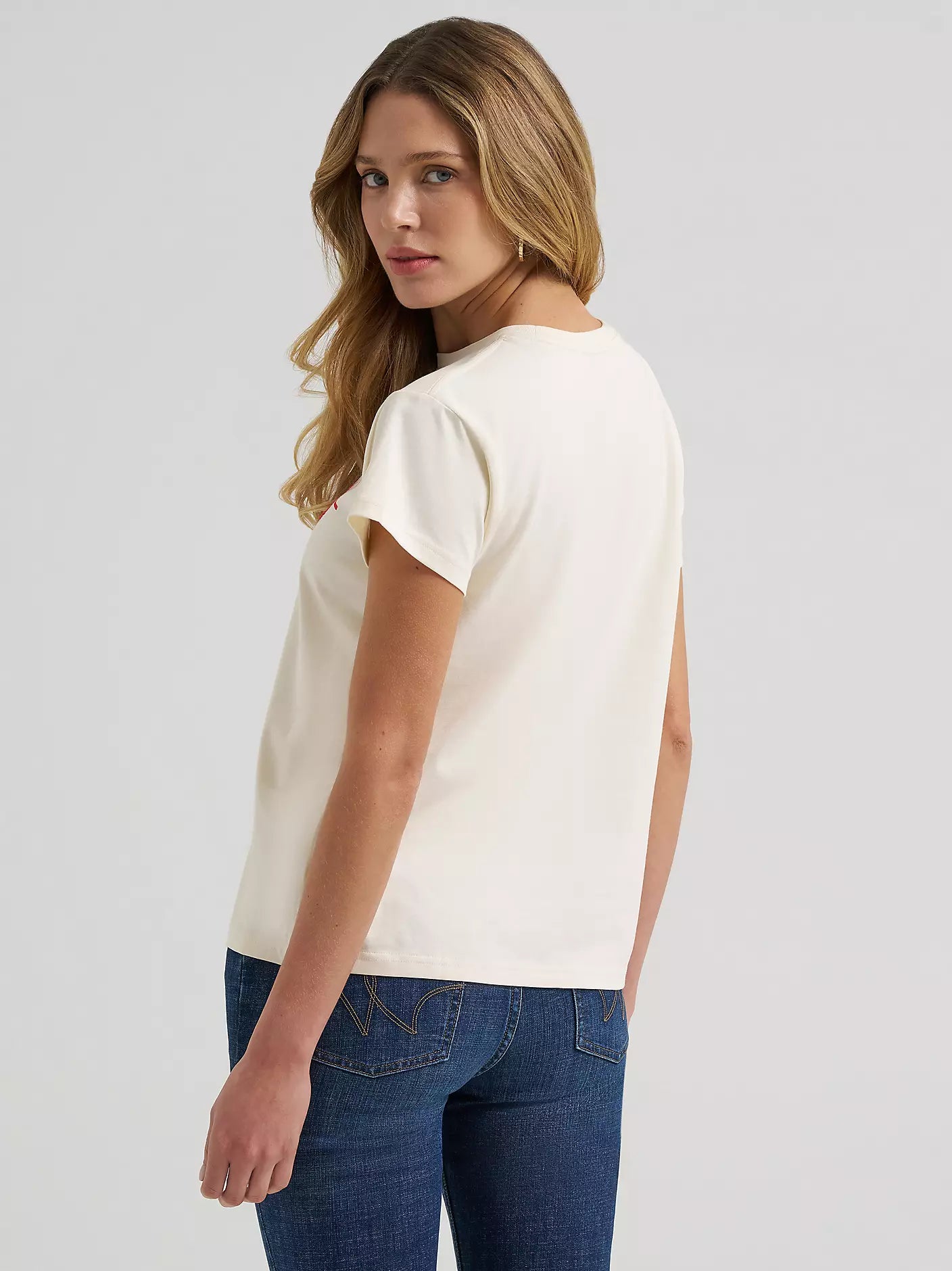 Whipstitch Cowgirls Retro Regular Graphic Tee - Antique White