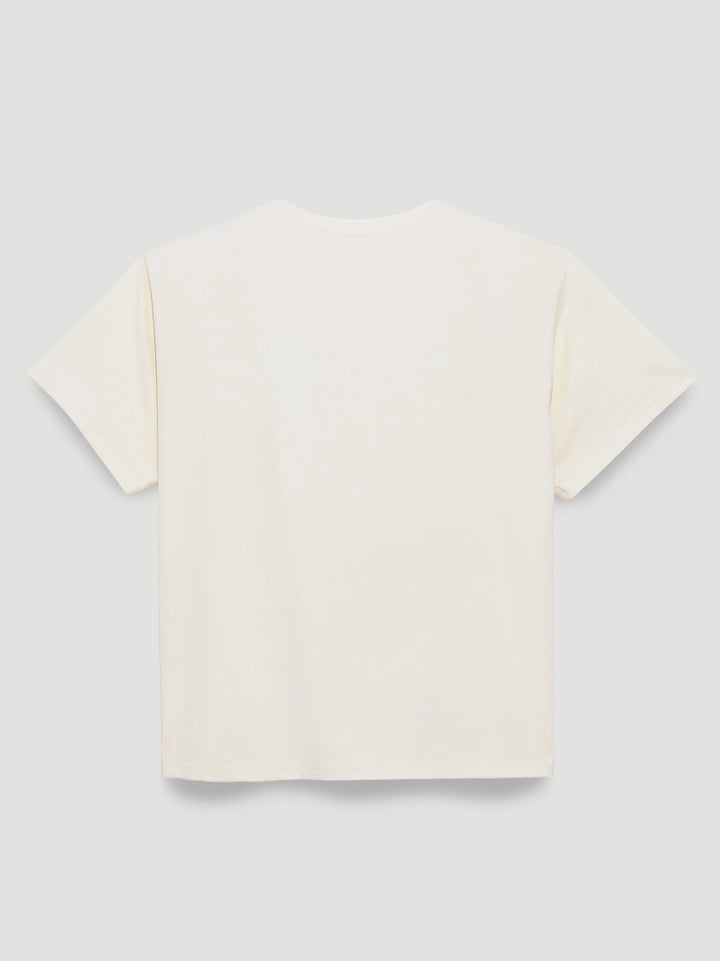 Distressed Landscape Girlfriend Graphic Tee - Antique White