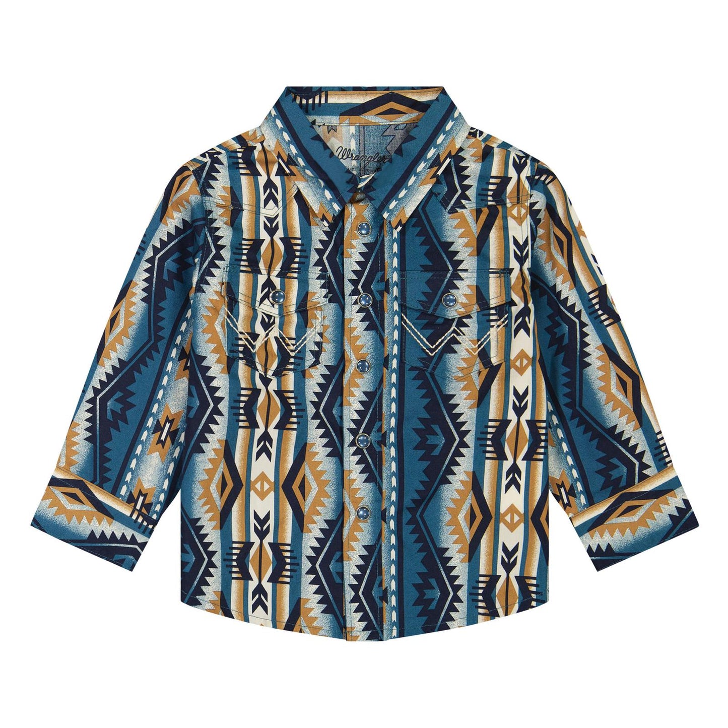 Little Boy's Checotah Long Sleeve Western Snap Shirt- High Desert