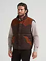 Men's Corduroy Yoke Puffer Vest - Cambridge Brown