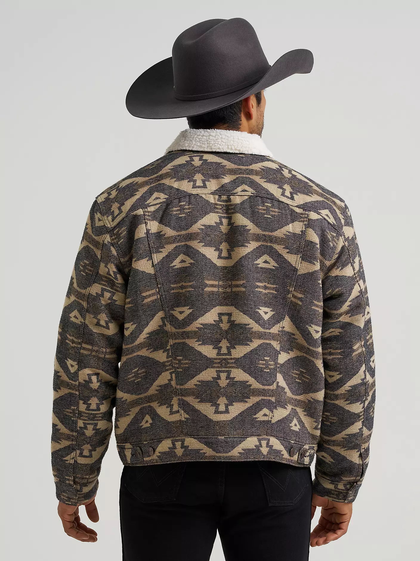 Wrangler® Jacquard Jacket - Sherpa Lined - Elmwood