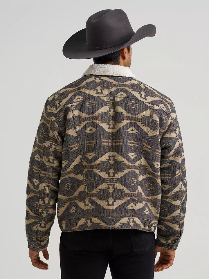 Wrangler® Jacquard Jacket - Sherpa Lined - Elmwood