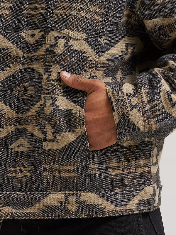 Wrangler® Jacquard Jacket - Sherpa Lined - Elmwood