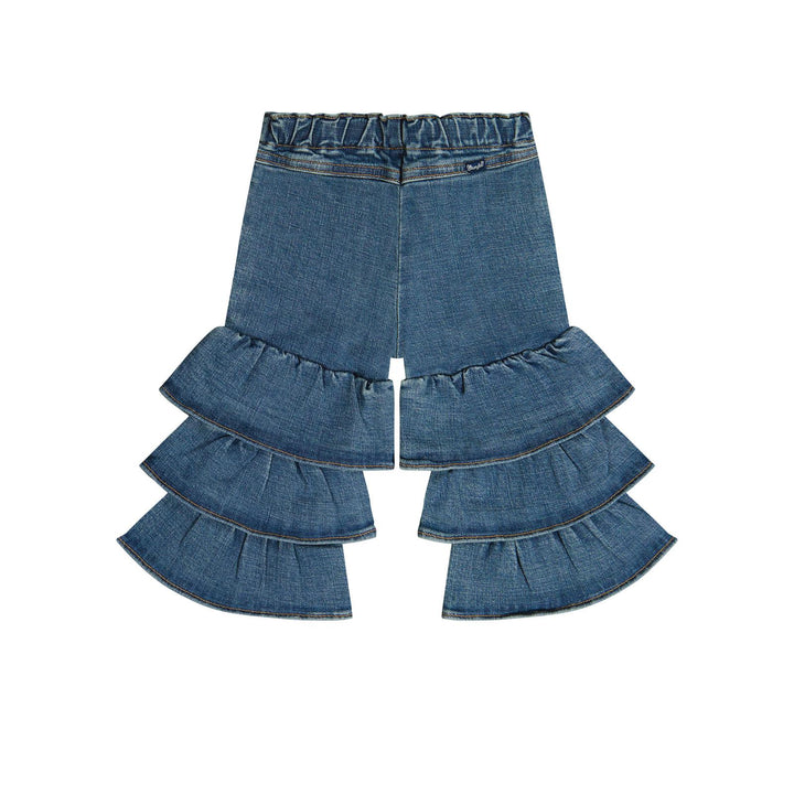 Wrangler® Baby Girls Pull Up Tiered Flare Jean - Denim
