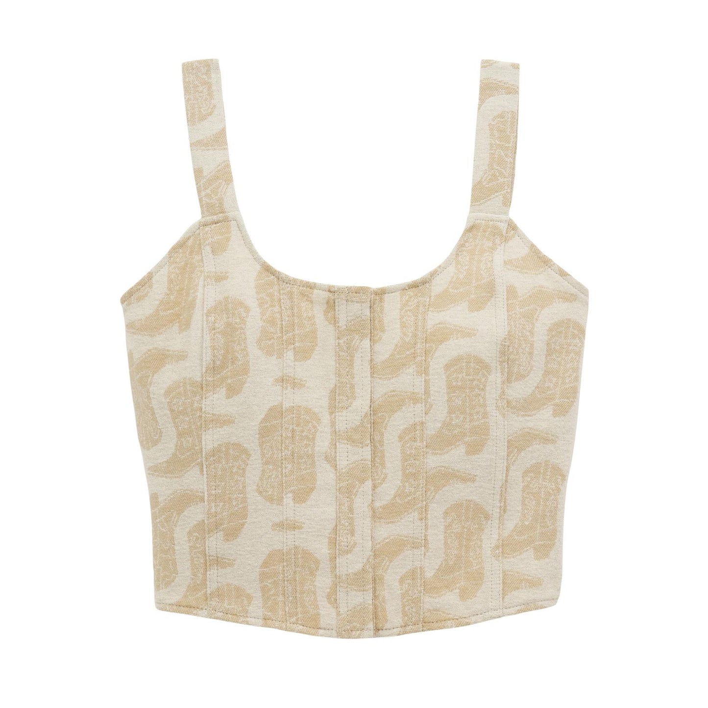 Wrangler Retro® Vintage Dress Set Jacquard Top - White