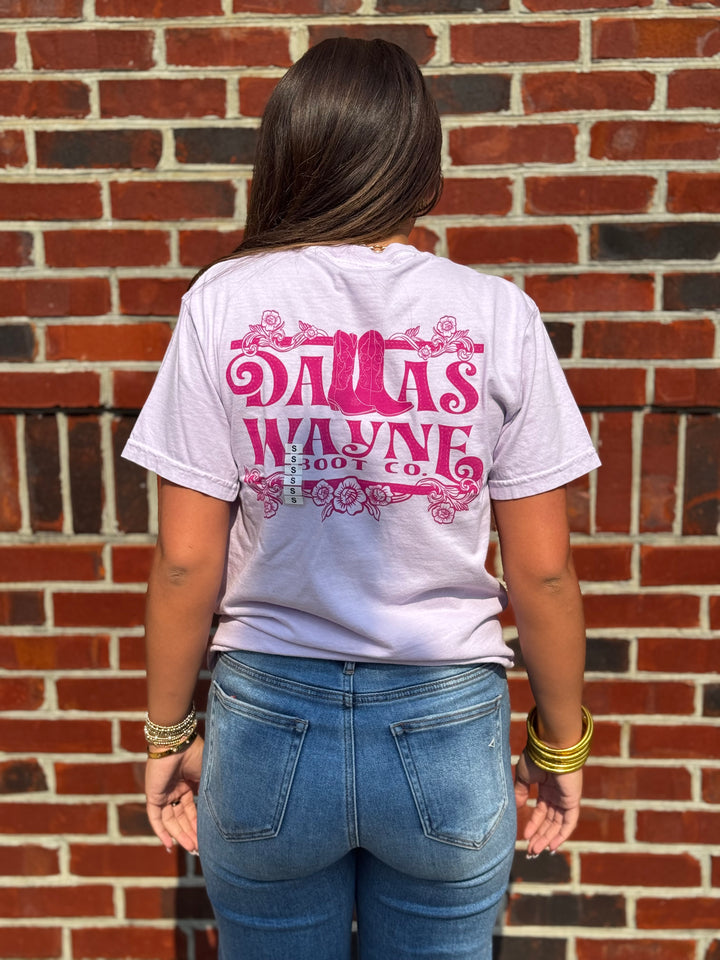 Vintage Boot Logo Tee - Lilac