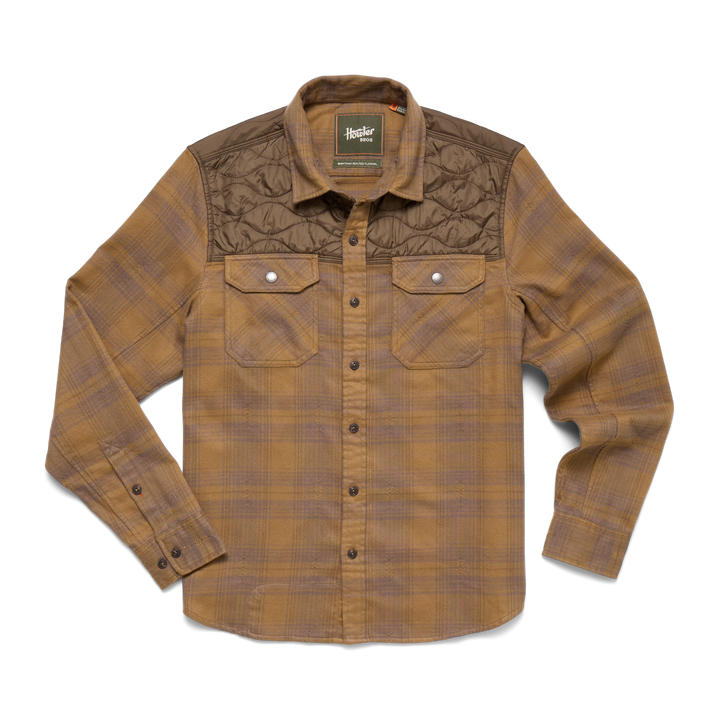 Quintana Quilted Flannel - Big Barrett Plaid - Swamp
