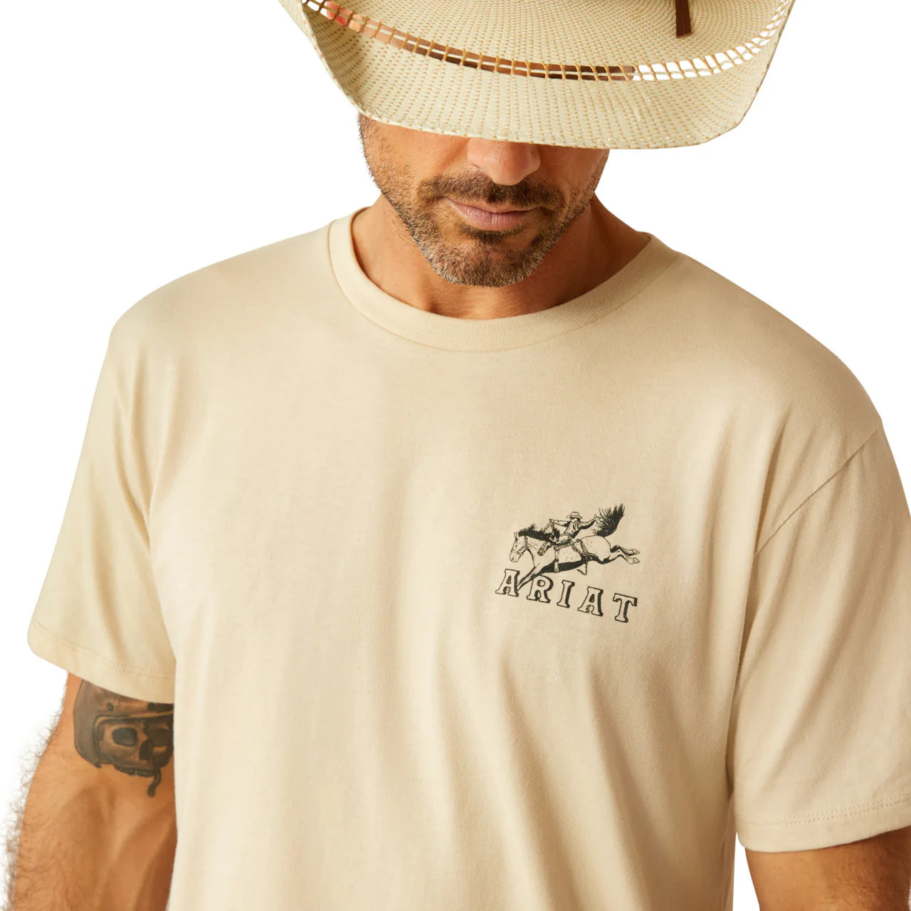 Bronc Ridin Heritage Tee - Natural