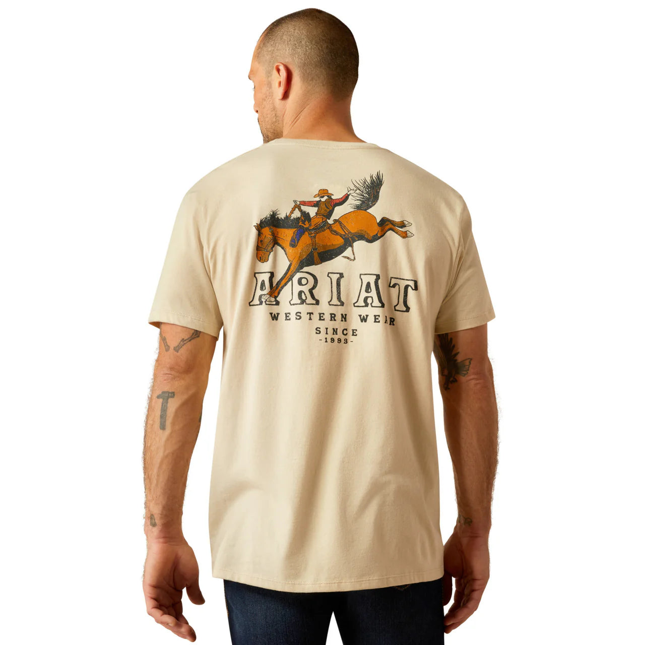 Bronc Ridin Heritage Tee - Natural