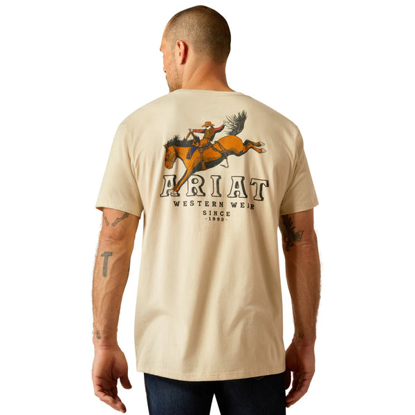 Bronc Ridin Heritage Tee - Natural