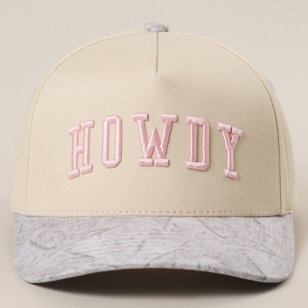 Howdy Trucker Hat - Pink & Camo