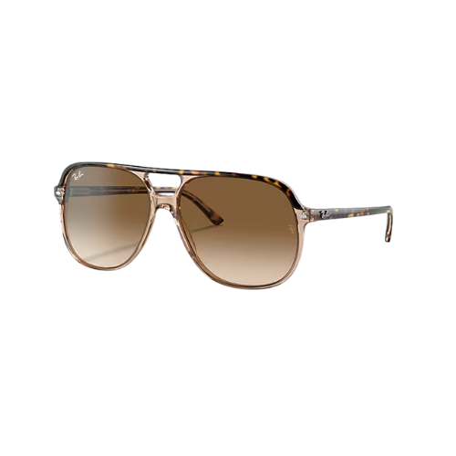 Bill Light Brown Gradient Lenses on Transparent Brown Polished Havana