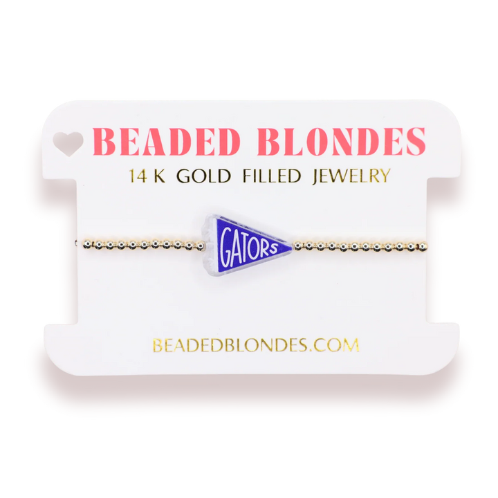 Gators Flag Bracelet On Gold