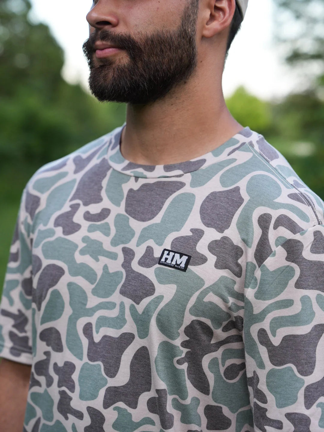 Migrator Performance Tee - Marsh Green Camo