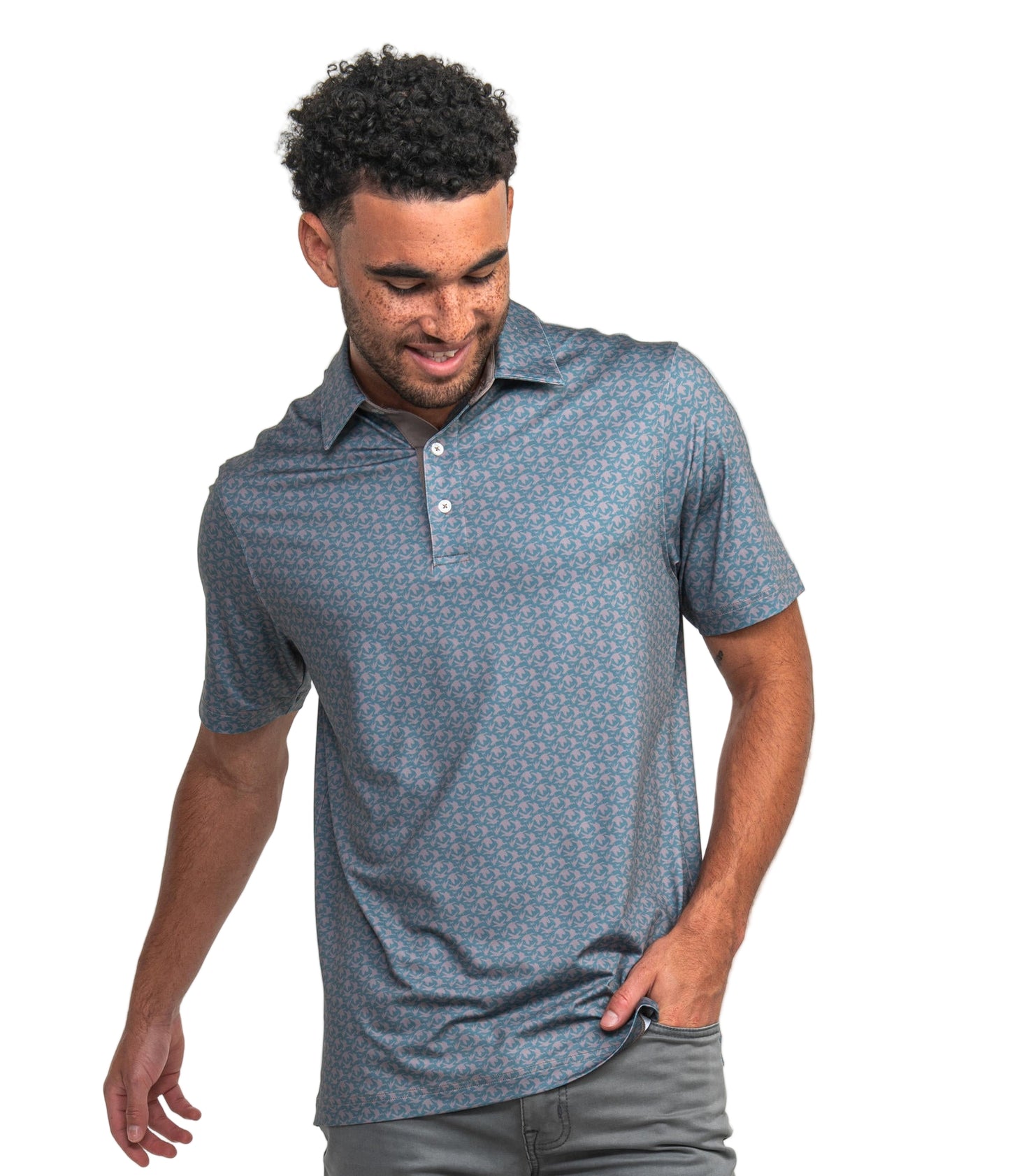 Party Fowl Printed Polo