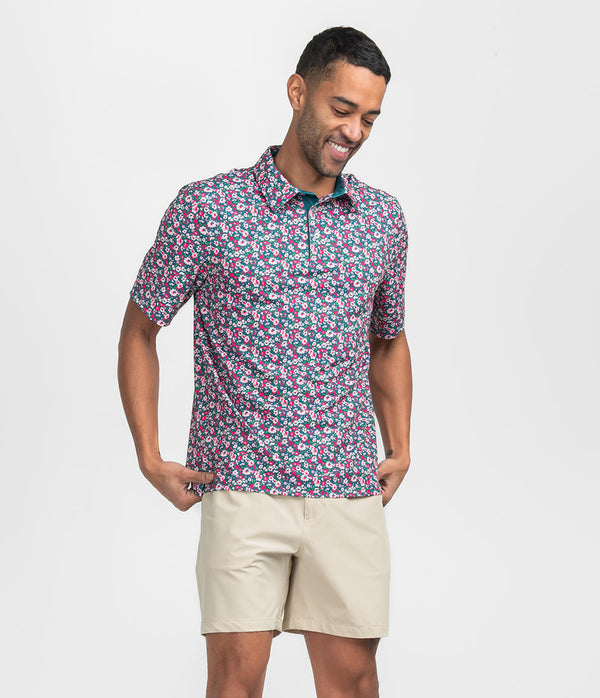 Floral Fusion Printed Polo - Floral Fusion