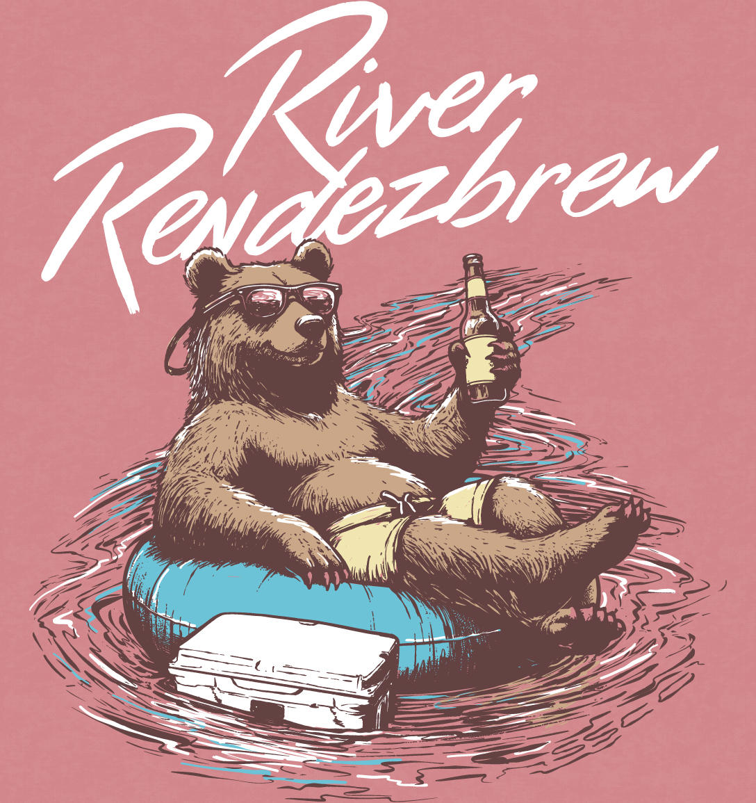 Southern Shirt River Rendezbrew Tee - Mauveglow