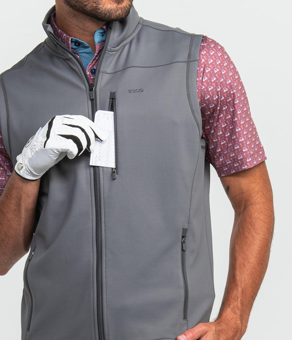 Uptown Performance Fleece Vest - Volcanic Ash