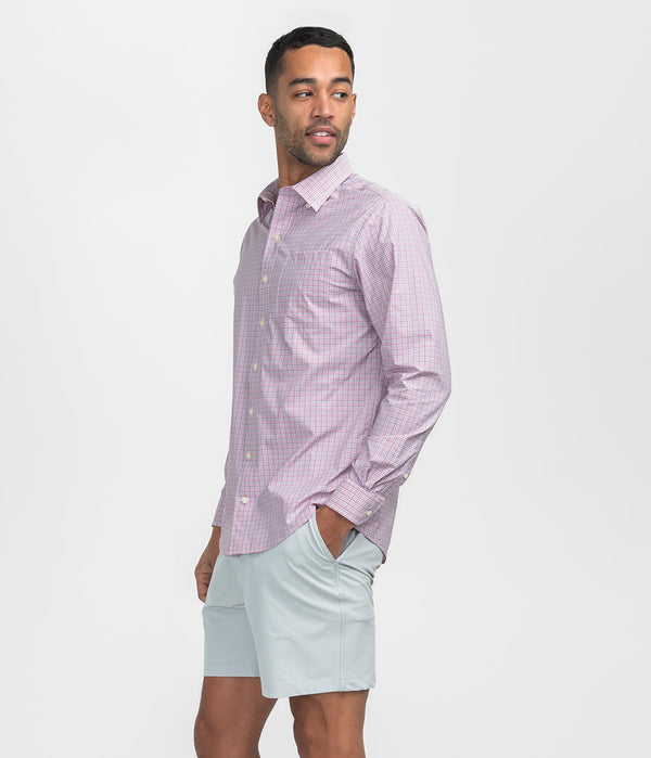 Glendale Plaid LS Button Up - Sorbet