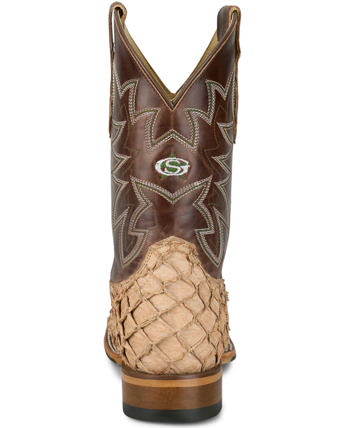 Ocean View Rustic Tan Pirarucu 11' Exotic Boot