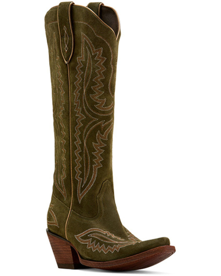 Ariat Women's Casanova Tall Western Snip Toe Boot - Olive