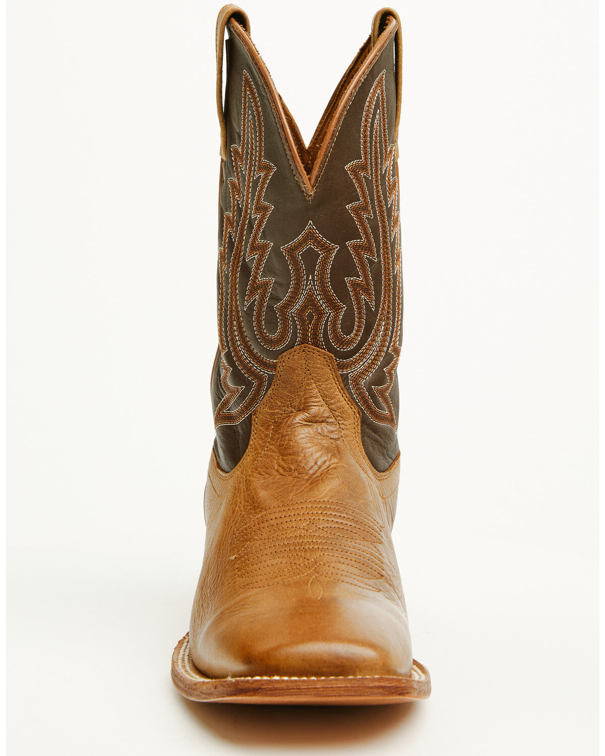 Men's Country Roads Broad Square Toe Western Boots - Tan