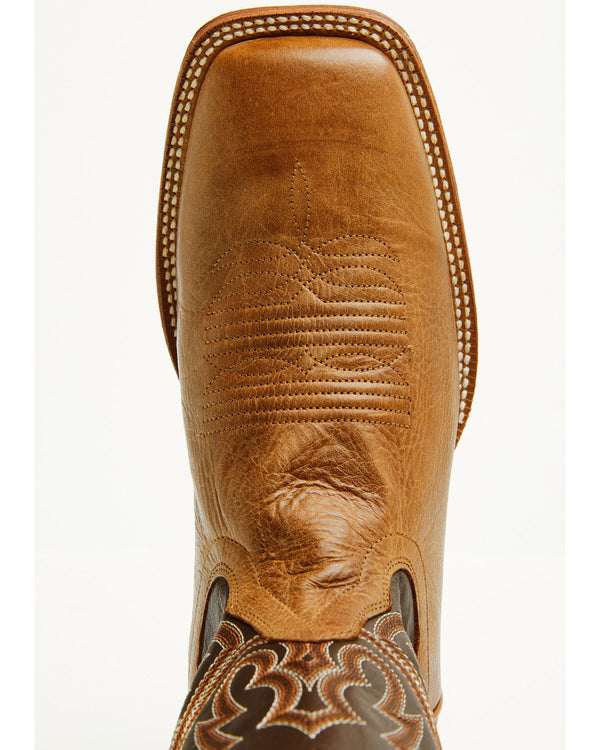 Men's Country Roads Broad Square Toe Western Boots - Tan
