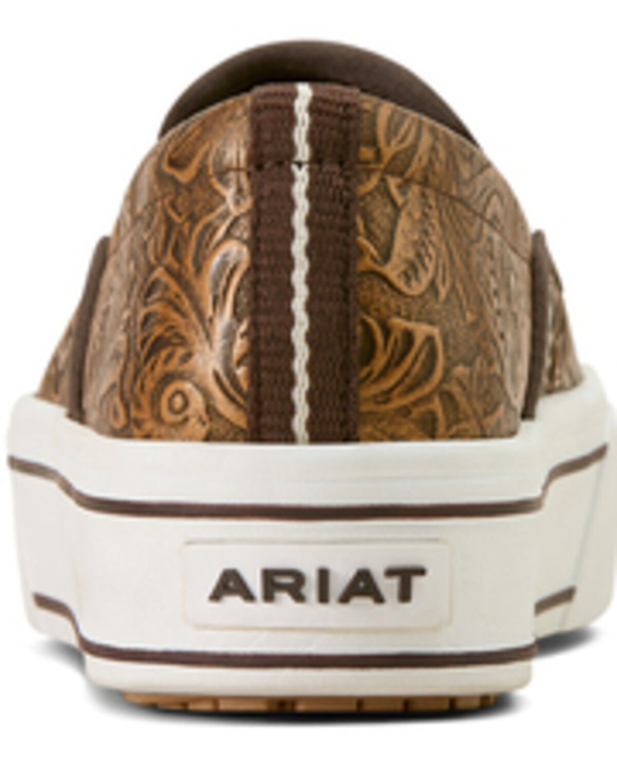 Women's Skylar Slip-On Casual Shoe - Brown Floral Embossed