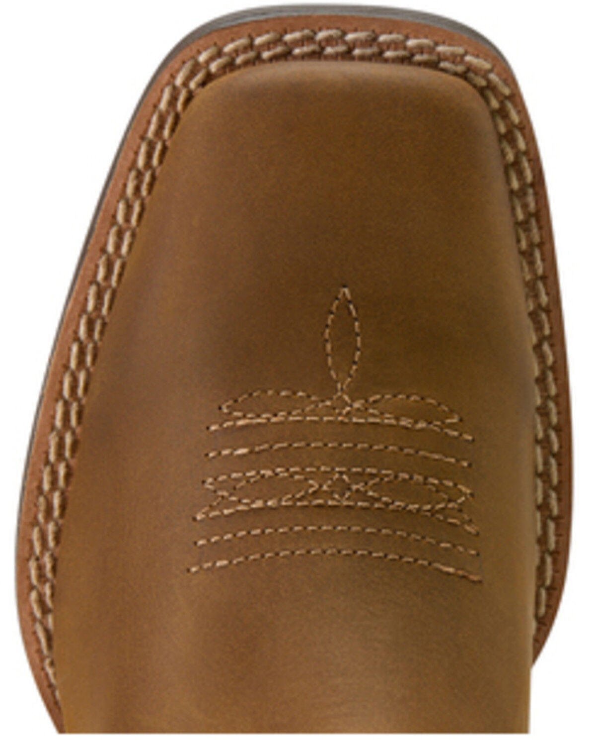 Boy's Westwood Distressed Performance Broad Square Toe Western Boot - Brown