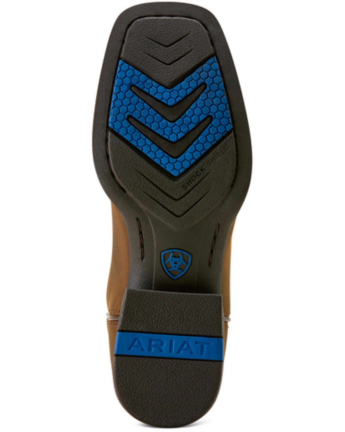 Boy's Westwood Distressed Performance Broad Square Toe Western Boot - Brown