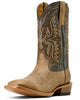 MNS Preston Wide Square Toe Cowboy Boot - Desert Brown