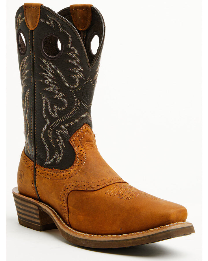 Men's Heritage Roughstock Square Toe Performance Western Boot - Brown
