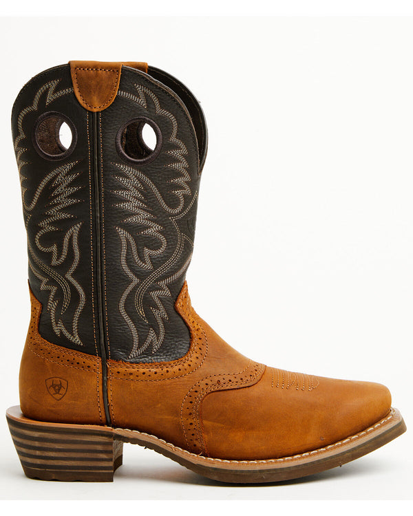 Men's Heritage Roughstock Square Toe Performance Western Boot - Brown