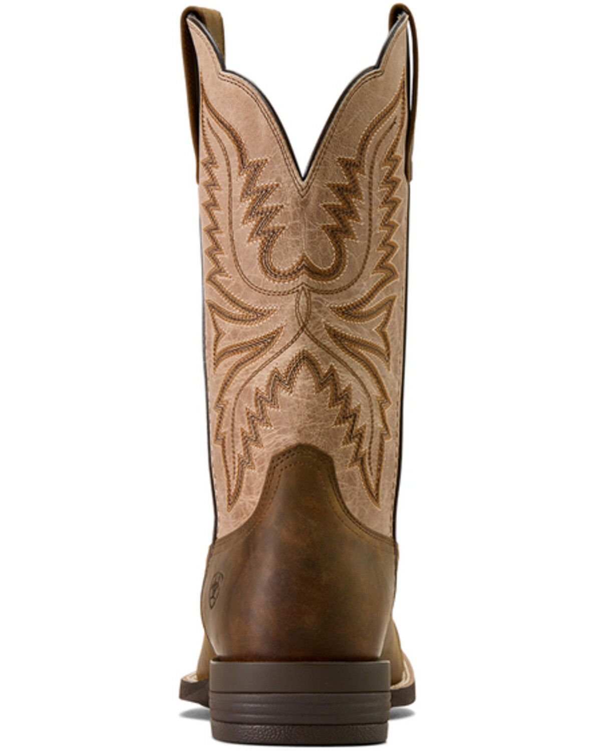 Men's Brush Creek Wide Square Toe Western Boot - Tan