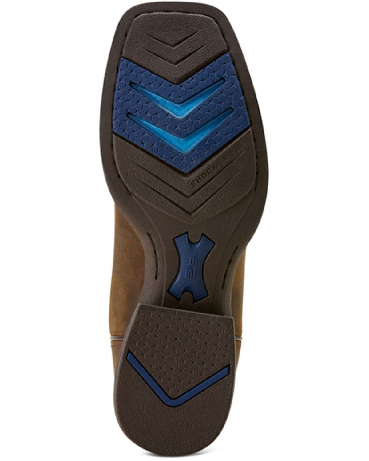 Men's Brush Creek Wide Square Toe Western Boot - Tan