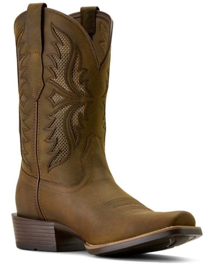 Men's Clearwater VentTek Distressed Performance Square Toe Western Boot - Brown