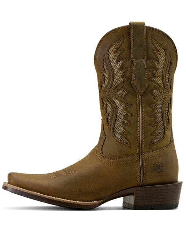 Men's Clearwater VentTek Distressed Performance Square Toe Western Boot - Brown