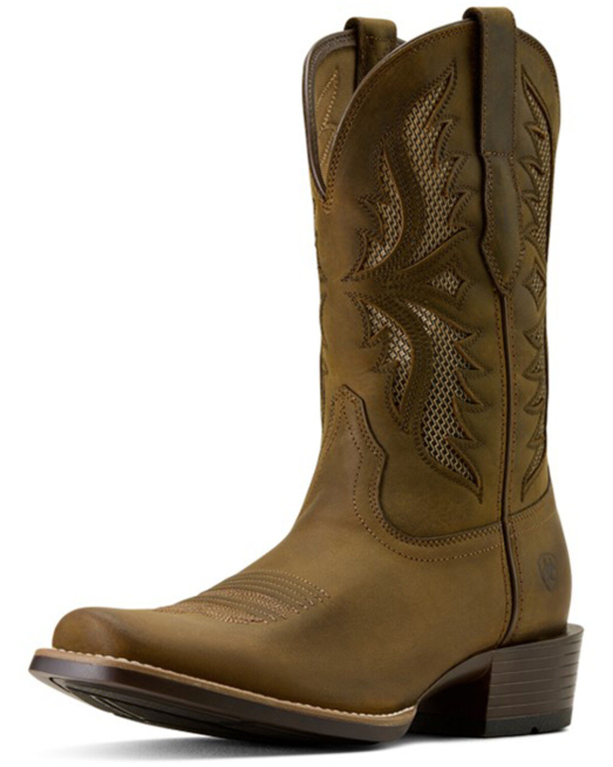 Men's Clearwater VentTek Distressed Performance Square Toe Western Boot - Brown