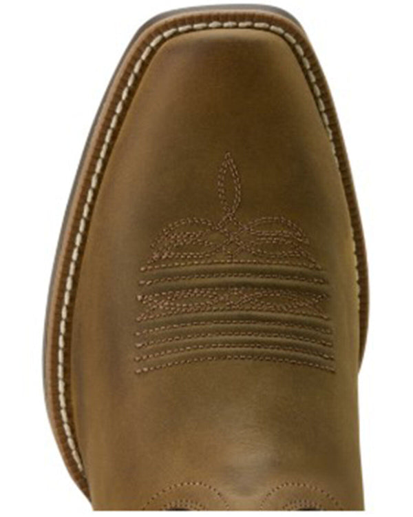 Men's Clearwater VentTek Distressed Performance Square Toe Western Boot - Brown