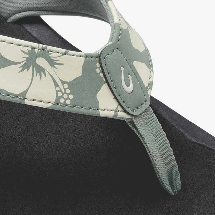 'Ohana Women's Beach Sandal  - Silver Pine & Pua